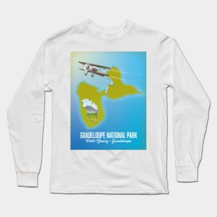 Guadeloupe National Park map Long Sleeve T-Shirt